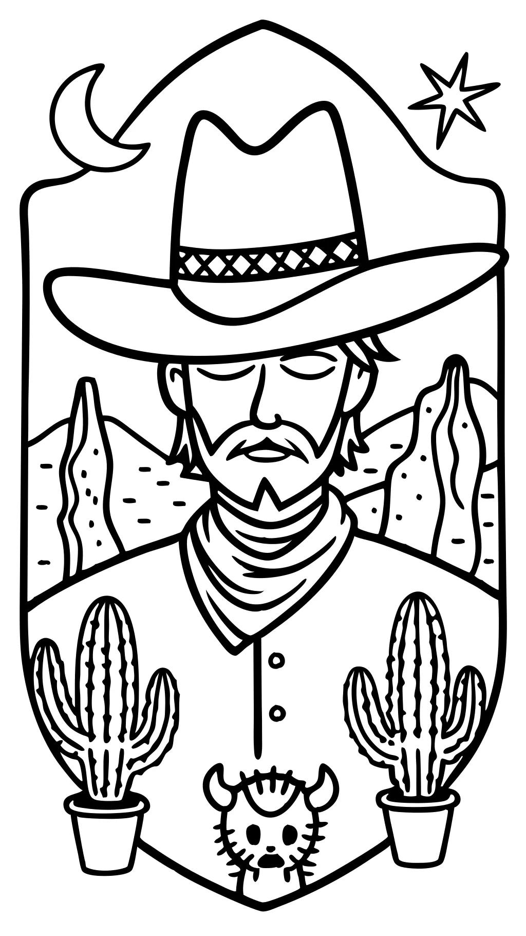 cowboy coloring pages